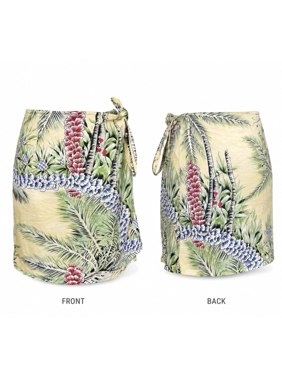 Tommy Bahama Dresses & Skirts - Hawaiian Silk Wrap Skirt Tommy Bahama Palm Floral Mini - green pink -small